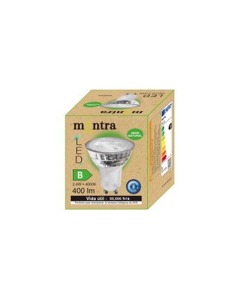 BOMBILLA LED - GU10 - 2,4W – 4000K -  400 LM